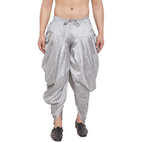 VASTRAMAY Men's Grey Cowl Dhoti (VASMCD007GY_F)