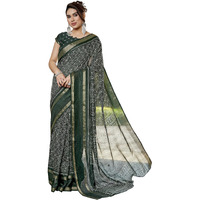 Yashika Women's Silk Blend Printed Saree Set with Blouse |saree for Women | Silk Saree | New Sari | Latest Saree (AZ-YS-P1-SUPRNA GREEN)