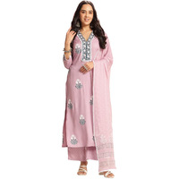 ANNI DESIGNER Women's Rayon Viscose Printed Straight Kurta with Pant & Dupatta (Belagavi Purple-VKS05_L_Purple_Large)