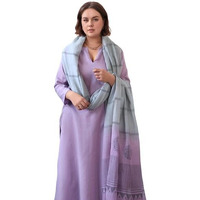 ANNI DESIGNER Women's Rayon Viscose Solid Straight Kurta with Pant & Dupatta (Paradise Purple_XL_Purple_X-Large)