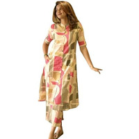 ANNI DESIGNER Women's Rayon Viscose A-Line Printed Kurta with Pant (ESHWARI Multi_XL_Multicolor_X-Large)