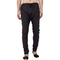 VASTRAMAY Men's Black Cotton Blend Pyjama_VASMPLBBL_44