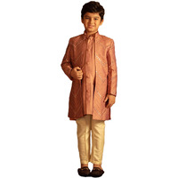 VASTRAMAY Boys' Purple And Cream Ethnic Combo Set_VASBCO008ON_32