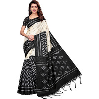 Yashika women's Georgette light weight saree with blouse piece (Multi-Color_Free_Size) SDPL-TWEET BLACK