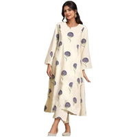 ANNI DESIGNER Women's Rayon Viscose Printed Straight Kurta with Pant (Janya BEGANI-VKS01_XL_Begani_X-Large)