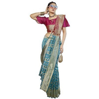 Yashika Women's Banarasi Kanjivaram Art Silk Saree|Sarees for Women (AZ-YS-P1-MINTOO SKY BLUE)