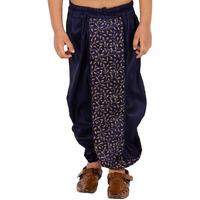 VASTRAMAY Boys' Navy Blue Traditional Embroidered Dhoti_VASBDT011NB_32