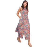 ANNI DESIGNER Women's Rayon Viscose Printed Straight Kurta with Palazzo (VCM Blue-VKS02_S_Blue_Small)