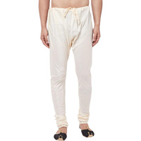 VASTRAMAY Men's Cream Viscose Blend Pyjama
