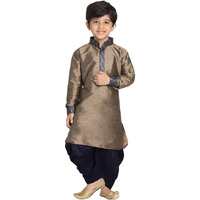 VASTRAMAY JBN Creation Boy's Silk Blend Kurta and Dhoti Pant Set