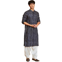 VASTRAMAY Men's Summer Cotton Bandhani Printed Kurta & Patiala Set  Ethnic Wear for Festive & Cultural Events