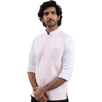 VASTRAMAY Men's Cotton Nehru Jacket I Allover Printed Jacket Regular Nehru Jacket I Fastive Party Wedding Neharu Jackets_VASMJ381PN_38