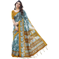 Yashika Women's Banarasi Kanjivaram Art Silk Saree Set with Blouse |saree for Women | Silk Saree | New Sari | Latest Saree (AZ-YS-P1-SHAZIA RAMA JHALAR)