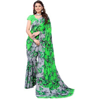 Yashika Women's Jacquard Georgette Saree (HEMAXI Green_W