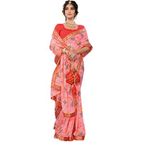 Yashika Women's Woven Latest Georgette Saree with Lace and Blouse Material (AZ-YS-P2-PADMINI-VANSHI-Parent-NEW_Peach)