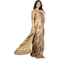 Yashika Women's Tussar Silk Printed Saree With Blouse Material |saree for Women | saree collection 2025 | New Sari | Latest Saree (AZ-YS-P2-NIRMALA YELLOW)