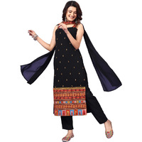 Wedani Black Georgette Embroidered Kurta Set for Women
