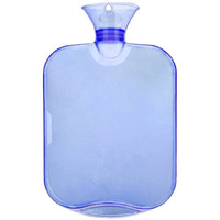 SHOPPOFOBIX Transparent Hot Water Bag for Pain Relief (Blue) - Silicone