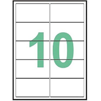 Desmat A4 Size Paper Labels For Laser, Inkjet & Copiers (10 Label Sheet)(Pack Of 50 Sheets)