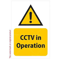 CVANU Warning Sign Sticker for CCTV Security Camera (Pack 20) CV-5