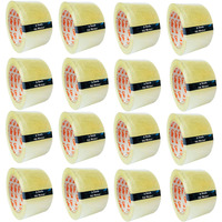 Cellroon Transparent Cello Tape For Packing (3 Inch / 130 Meter) Bopp Self Adhesive Tape Rolls, Packaging Tape For Home, Office, And Industrial Use (Pack Of 16)