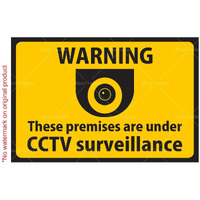 CVANU Warning Sign Sticker for CCTV Security Camera (Pack 15) CV-2
