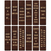 CVANU Positive Quotes Wooden Bookmark Gift for Book Reader, Book Lovers(Set of 36)_c4