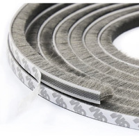 Brienstripe Self Adhesive Strip Seal Strip for Windows and Doors, Door Brush Seal Strip for Sliding Door Window Frame Wind Blocker Dust Proof Soundproof. 10 Meter