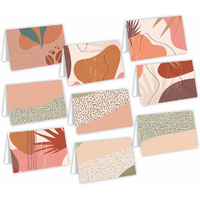 CVANU Attractive 9 Designs Greeting Cards, Blank Notecard with Envelopes for Office, All Occasion(90pc)(3x4inch)_c29