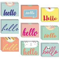 CVANU Attractive 9 Designs Greeting Cards, Blank Notecard With Envelopes for Office, All Occasion(18pcs)(3x4 inch)_c21