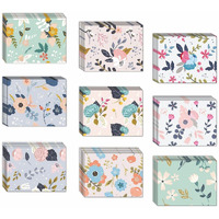 CVANU Attractive 9 Designs Greeting Cards, Blank Notecard with Envelopes for Office, All Occasion(90pc)(3x4inch)_c27