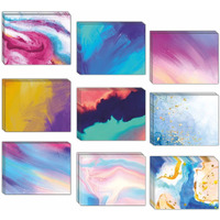 CVANU Attractive 9 Designs Greeting Cards, Blank Notecard With Envelopes for Office, All Occasion(54pcs)(3x4 inch)_c12
