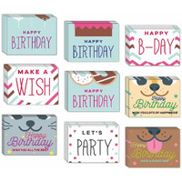 CVANU Attractive 9 Designs Greeting Cards, Blank Notecard With Envelopes for Office, All Occasion(54pcs)(3x4 inch)_c16