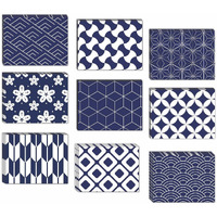 CVANU Attractive 9 Designs Greeting Cards, Blank Notecard With Envelopes for Office, All Occasion(18pcs)(3x4 inch)_c19