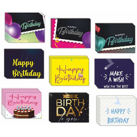 CVANU Attractive 9 Designs Greeting Cards, Blank Notecard With Envelopes for Office, All Occasion(18pcs)(3x4 inch)_c18