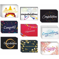 CVANU Attractive 9 Designs Greeting Cards, Blank Notecard with Envelopes for Office, All Occasion(90pc)(3x4inch)_c28