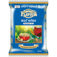 First Flavour | Premium Danedaar Leaf Tea | Strong Kadak Chai | Regular Black Tea | Fresh Assam Tea | Premium Chai Patti | Strong, Aromatic & Rich in taste | 500gm Pouch(Pack of 1)