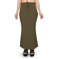 Nexsus apparels Saree Shapewear | Saree Petticoat for Women (L, OLIVE)