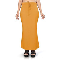 Nexsus apparels Saree Shapewear | Saree Petticoat for Women (L, MUSTARD)