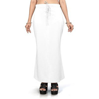 Nexsus apparels Saree Shapewear | Saree Petticoat for Women (L, WHITE)
