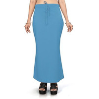 Nexsus apparels Saree Shapewear | Saree Petticoat for Women (L, SKY BLUE)