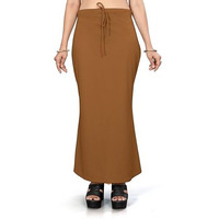 Nexsus apparels Saree Shapewear | Saree Petticoat for Women (L, BROWN)