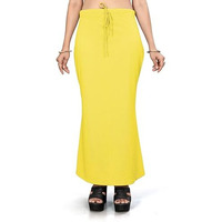 Nexsus apparels Saree Shapewear | Saree Petticoat for Women (L, LEMON)