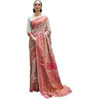 AKHILAM Womens Cotton Blend Woven Design Saree with Unstitched Blouse Piece(Sea Green_KSMIR178003)