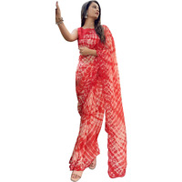 SUTRAM Printed Shibori Sequance and Embroidery Saree for women_ST1750