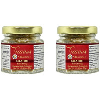 Tassyam Hingwale Extra Strong Shahri Hing 50g (2X 25g) Bottle | Hand Pounded & Natural | Jain Hing