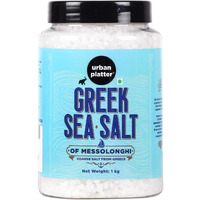 Urban Platter Greek Sea Salt of Messolonghi, 1Kg (Coarse Sun-dried Salt from Greece, Pure Mediterranean Sea Salt for Seasoning and Finishing | Ideal to Make brine and Sprinkling on breads and Salads)
