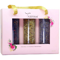 Tassyam Infusions Gift Set 130g | Lavendar Buds, Chamomile Flowers, Hibiscus Petals