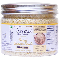 Tassyam Unpolished Sesame Seeds 250g/ 8.81 oz | All Natural Til Beej