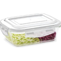 Borosil Klip N Store Glass Storage Container For Kitchen With Air-Tight Lid, Microwave & Oven Safe, Rectangular, 1520 ml, Clear